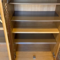 【決まりました】木製の靴箱 下駄箱 シューズボックス 幅90×奥行38×高さ108cmの画像