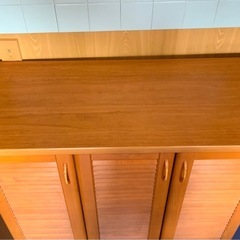 【決まりました】木製の靴箱 下駄箱 シューズボックス 幅90×奥行38×高さ108cmの画像