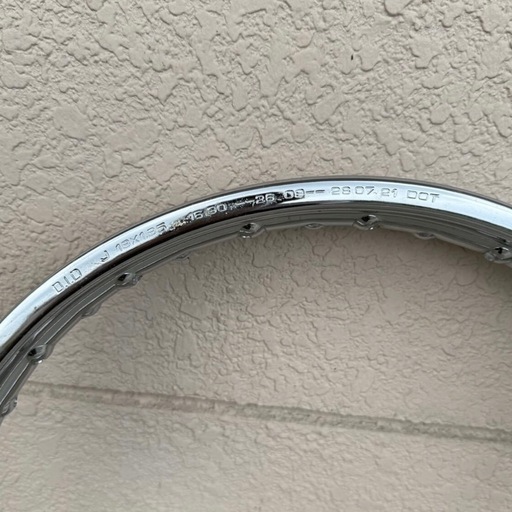 PMC ピーエムシー D.I.Dクロームメッキスティールリム リム ホイール 18&times;1.85 40穴