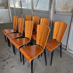 木製　ダイニングチェア×8脚セットの画像
