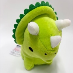 【タグ付き】恐竜博物館 まったりくん ぬいぐるみ Sサイズ トリケラトプス の画像