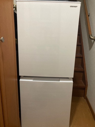 SHARP 冷蔵庫 SJ-D15G-W 152L つけかえどっちもドア
