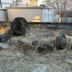 大きな庭石の画像