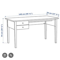 IKEAデスク　ARKEL STORP ブラックの画像