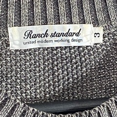 【極美品綿100%】ジグザグ幾何学柄 クルーネックニット M グレー の画像