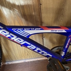 子ども用自転車22インチ Generator 青 カゴ付の画像