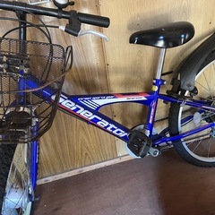 子ども用自転車22インチ Generator 青 カゴ付の画像