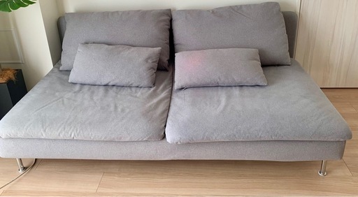 IKEA ソーデルハムン(3人掛け、グレー)
