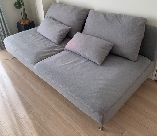 IKEA ソーデルハムン(3人掛け、グレー)
