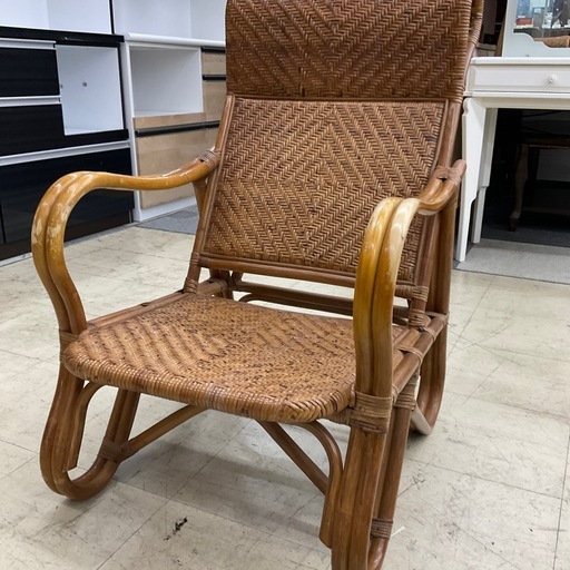 籐製 椅子 中古 手渡しのみ 籐チェア 現状渡し (トレード宗像) 赤間の椅子《チェア》の中古