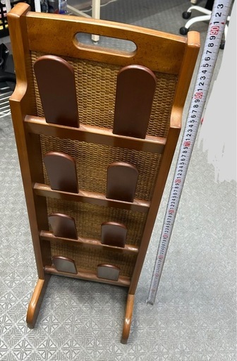 11359😸 カリモク スリッパラック 4段 木製 玄関収納 karimoku (ふわ