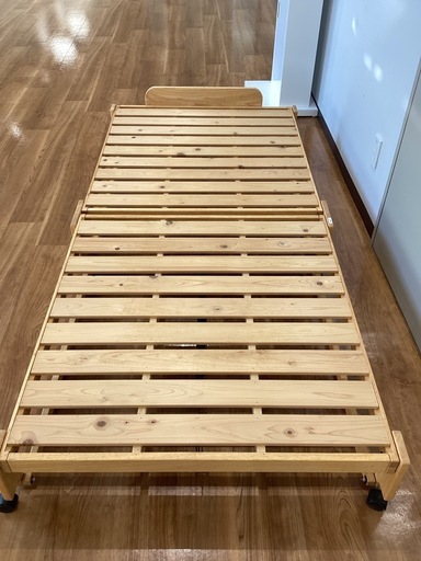 折り畳みすのこベッド【町田市再生家具】　253066