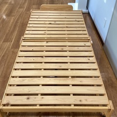折り畳みすのこベッド【町田市再生家具】　253066の画像