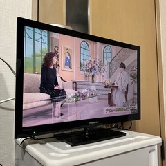 【美品】24型テレビ Hisense HDMI×2 PCモニター/ゲーム用 リモコン付 松戸駅 (TV 24inch monitor) 24インチの画像