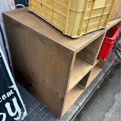 置き方自在　木製棚の画像