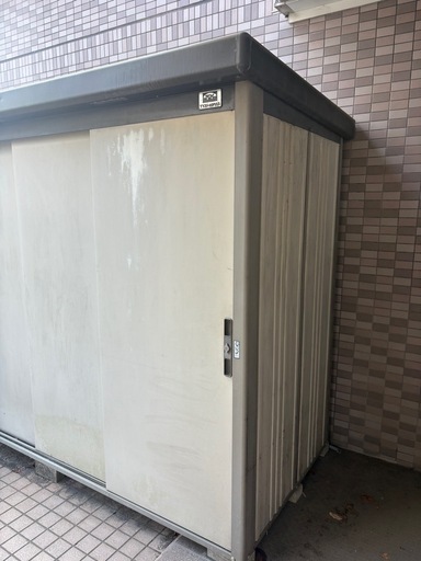 大型倉庫 220x210cm タクボ TYストックハウス物置田窪 スチール物置 鍵無し 解体済み
