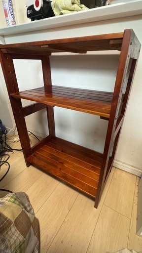木製ラック (mi) 児島の収納家具《棚、シェルフ》の中古あげます・譲り