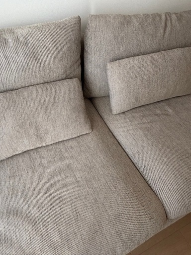 【2/14までに引取り来れる方】 IKEA ソーデルハムン 3人掛けソファ【複数出品中／まとめ可】  