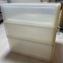 ★差し上げます★無印良品衣装ケース3つの画像