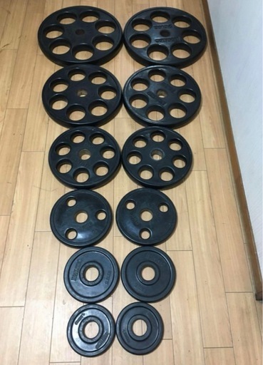 IVANKOイヴァンコ オリンピックプレートセット計107.5kg 穴径50mm