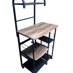 【NOCE】レンジラック2ウォールナット/ブラック  
　　  の画像