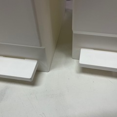 平和工業 バタフライ ペダルペール 32L ホワイト 3点あります！ ゴミ箱 後方キャスター付き  中古美品 ③の画像