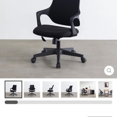 デスクチェア　ブラックの画像