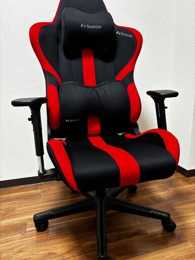【1/27まで取りに来れる方】bauhutte(バウヒュッテ)ゲーミングチェア　G-550レッド