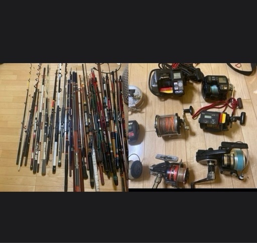 リール、ロッドまとめ売り 値下げ可釣具リールロッドまとめ売り大量総額20万以上 (ほうれん草
