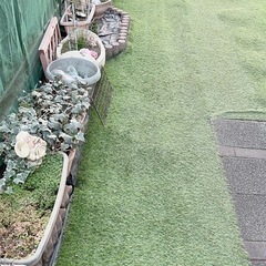 レンガ、植木鉢などの画像