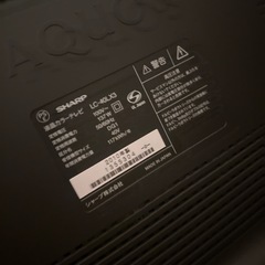 液晶テレビ　シャープ　40インチ　　2010年の画像