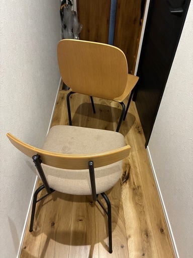 無料IKEA ダイニングチェア2脚｜KANADEMONO＋IKEA SVENBERTIL（廃盤