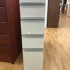 【ドリーム川西店御来店限定】☆ジモティー見たよ♪割引☆  4段隙間収納  クリーニング済み 【99560000049443】の画像