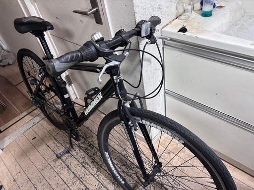 HUMMER ハマー700cクロスバイク ブラック (くま) 東大阪のクロスバイク