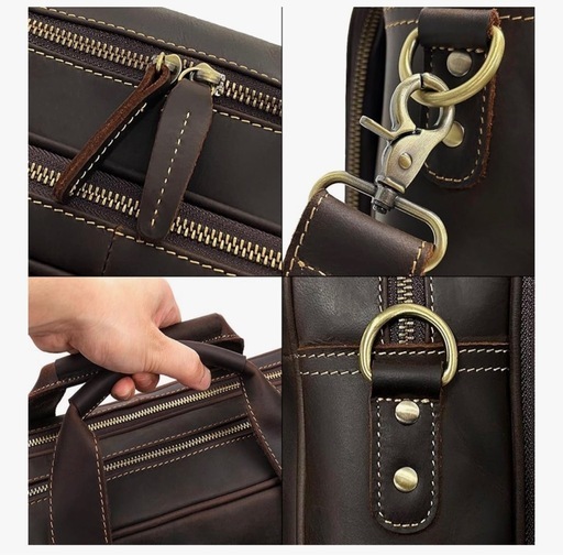 新品　断捨離 :ビジネスバッグ メンズ, 牛革 2way, 大容量, 通勤 出張 就活