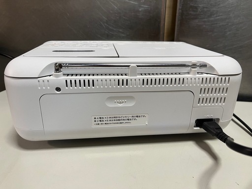 SONY 2022年製 CDラジカセ CFD-S401 ホワイト 動作確認済 中古美品