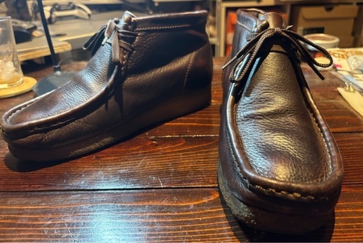 クラークス ワラビー ブラウンレザー US8 26cm (さいとう) 多賀城の靴