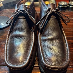 クラークス ワラビー ブラウンレザー US8 26cmの画像