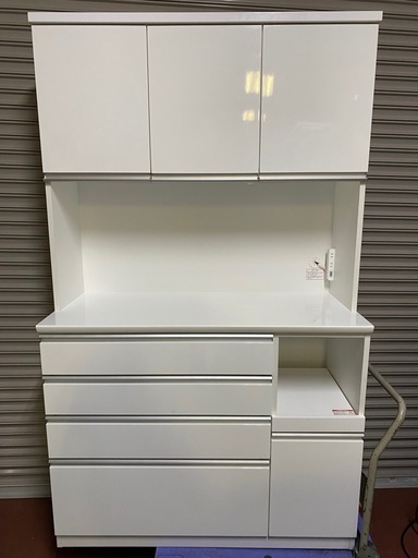 NITORI ニトリ ゾロ 120 KB キッチンボード 3枚扉 レンジボード 食器棚