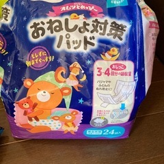 おむつ　パンツタイプ　ビッグサイズ　おしり拭き　おねしょ対策パッドの画像