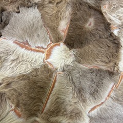 引き取り限定   円形ラグ ファーの画像