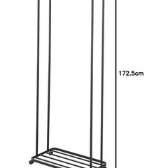 お取引中　tower ハンガーラック キャスター付き ブラックの画像