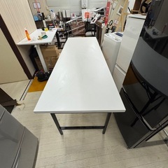 【折りたたみ式 会議用テーブル／長机｜ホワイト天板】の画像