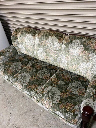 【送料無料】カリモク karimoku 3人掛 ソファ 花柄 金華山 コロニアル uk2603.jpg