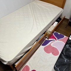 【急募】日本製　フランスベッド　　シングル　ベッドフレームつき付き　引き取りげんてち限定の画像