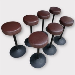 カウンターチェア　7脚セット　ハイスツール　Bar クラブ　居酒屋　大阪配送可能の画像