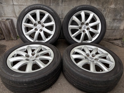 美品 レクサス LS460 純正 18インチホイール+タイヤ 4本 235/50R18