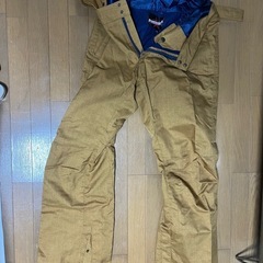 未使用 PONTAPES スノーボードパンツ XXL ベージュ系 防寒 防水の画像
