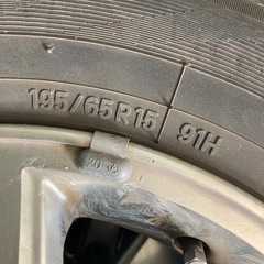 195/65/R15トヨタアルミホイールの画像