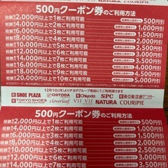 靴500円割引券5枚ありますの画像